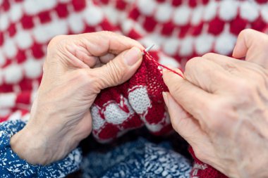 Ayrıntı üst düzey dikiş