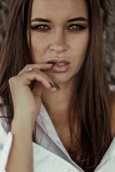 Seksi kadın portresi