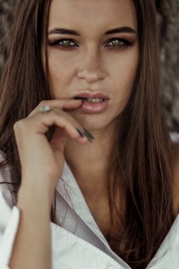 Seksi kadın portresi