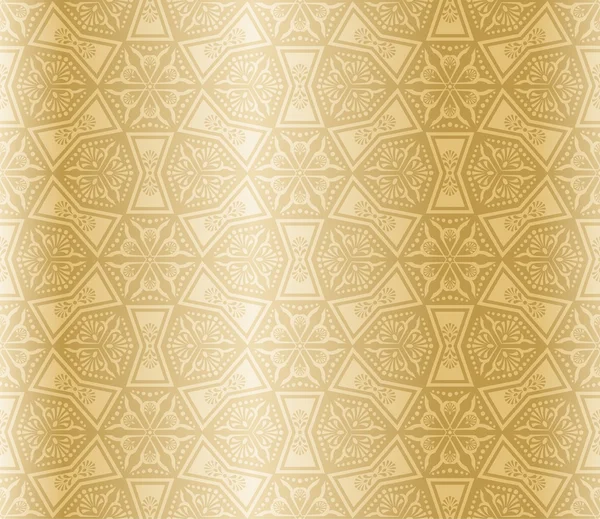 Seamless gold damask pattern — Stockvector