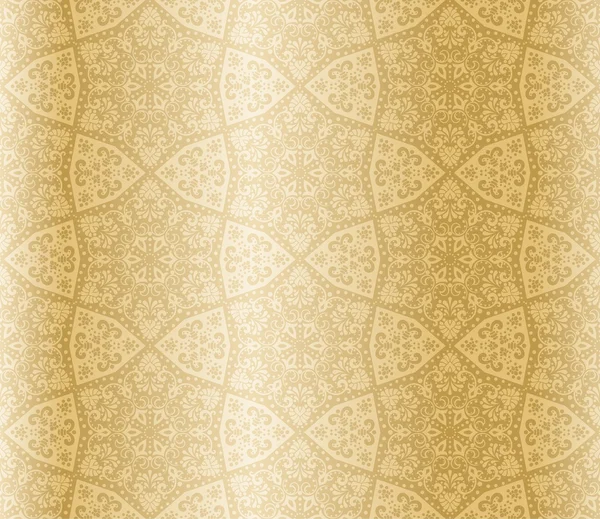 Seamless gold damask pattern — Stockvector