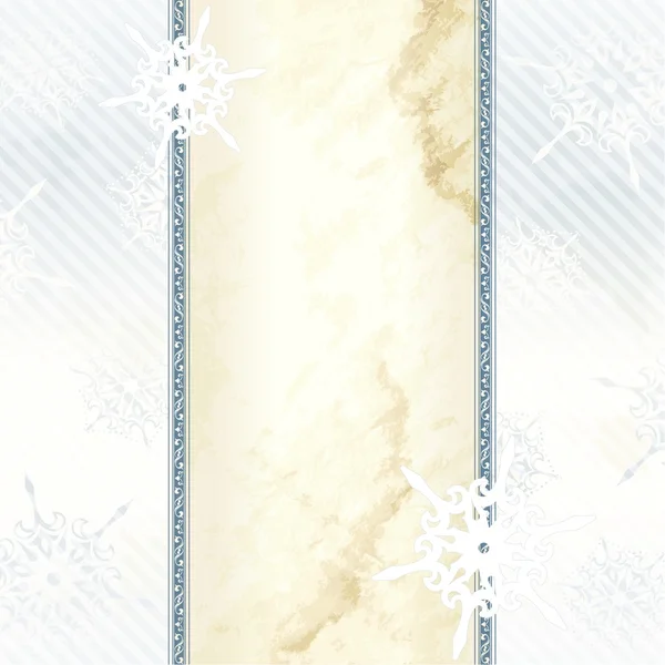 Inverno elegante banner vittoriano — Vettoriale Stock