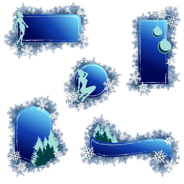 Grungy Christmas elements — Stock Vector