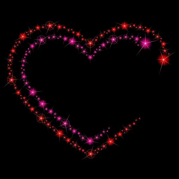 Valentine sparkle achtergrond — Stockvector