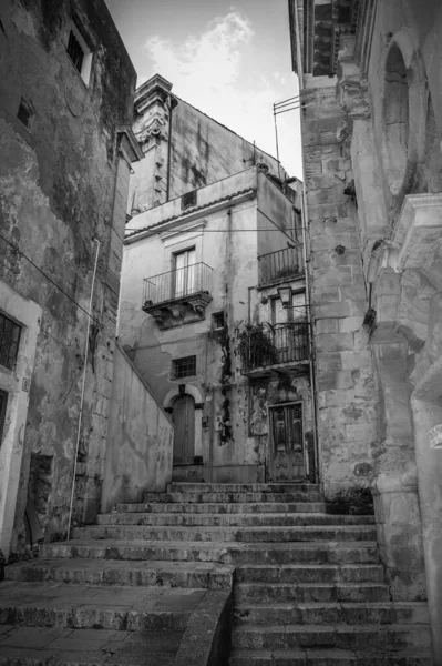 Pequeño Callejón Ragusa Ibla Sicilia Italia Europa Patrimonio Humanidad — Foto de Stock