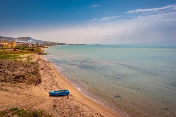 Licata, Agrigento, Sicilya, İtalya ve Avrupa 'da Akdeniz Panoraması