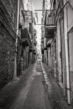 Caltanissetta Caddesi Eski Şehir, Sicilya, İtalya, Avrupa