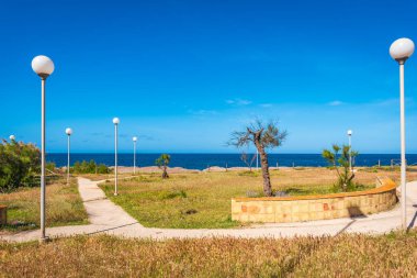 Lungomare Boeo, Marsala, Trapani, Sicilya, İtalya, Avrupa