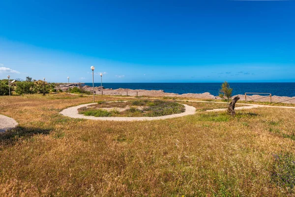 Panorama Lungomare Boeo Marsala Trapani Sicilia Italia Europa — Foto de Stock