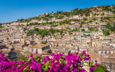 Modica, Ragusa, Sicilya, İtalya, Avrupa, Dünya Mirası Panoraması