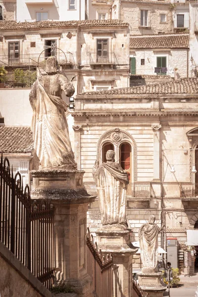 Catedral San Pietro Modica Ragusa Sicilia Italia Europa Patrimonio Humanidad — Foto de Stock