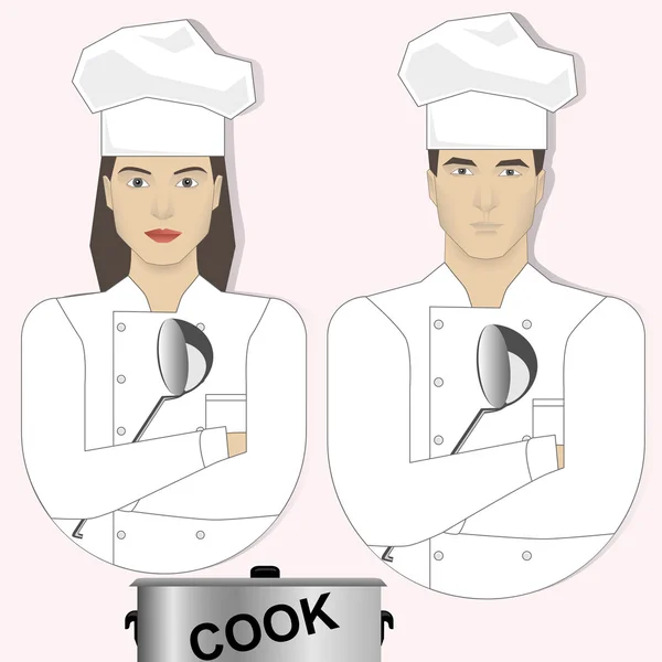 Profeshion ícones cozinhar —  Vetores de Stock