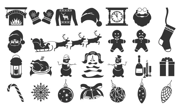 Рождественские иконы — стоковый вектор