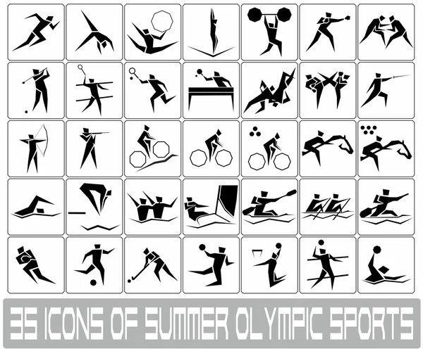 Olympische Sportarten — Stockvektor