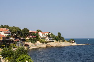 Deniz kıyısında yaz manzara