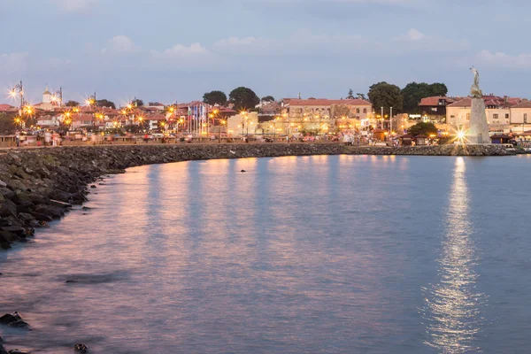 Mar de noche costa verano paisaje — Foto de Stock