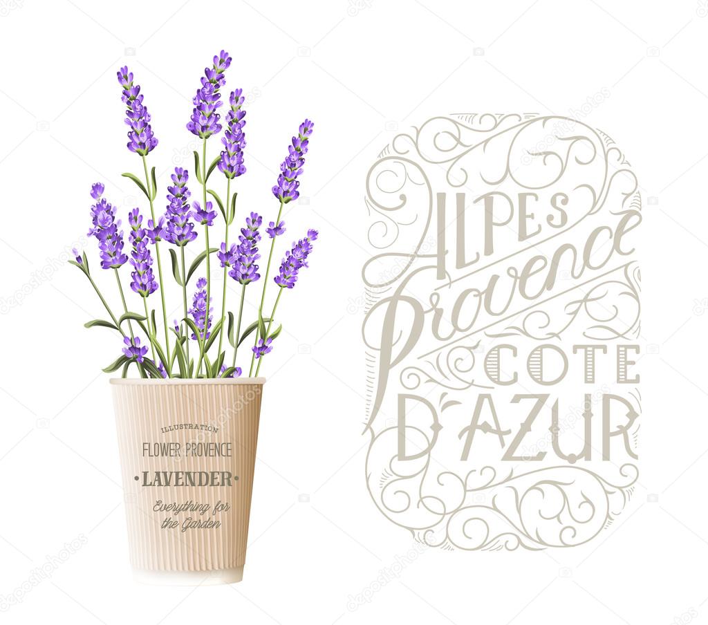 Lavender sign label