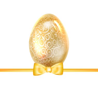 Paskalya poster altın yumurta.