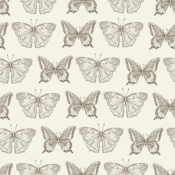 Безшипотная карточка бабочки . — стоковый вектор