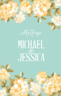 Ortanca güzel mor çiçek