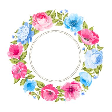 Çiçek çelenk için davetiye.