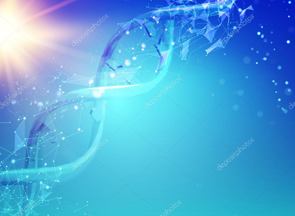 Blue Background With Dna Stock Vector C Kotkoa 109854520