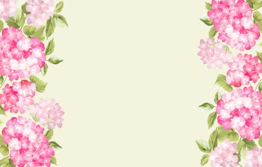 Ortanca güzel mor çiçek