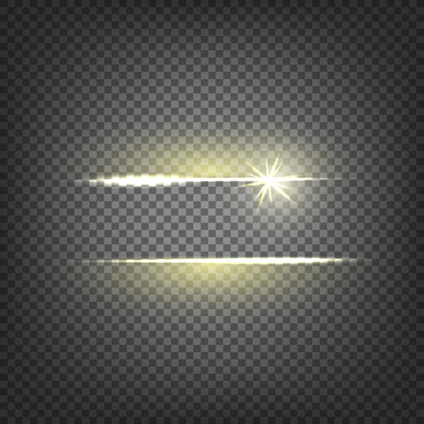 Verlichting flare special effect. — Stockvector