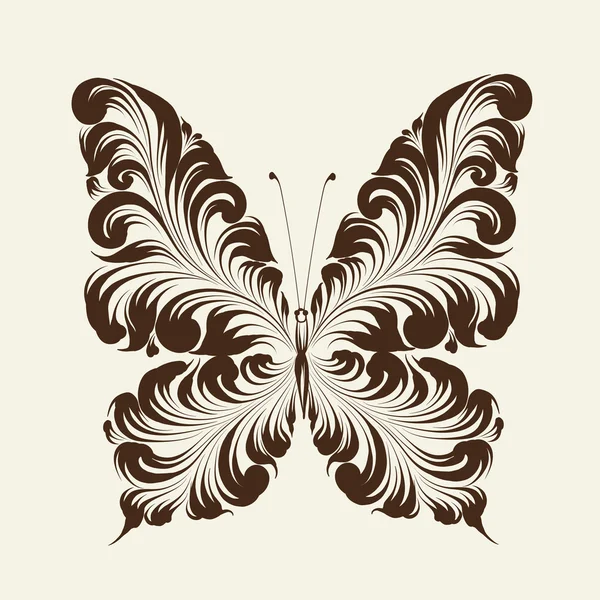 Papillon de l'ornement . — Image vectorielle