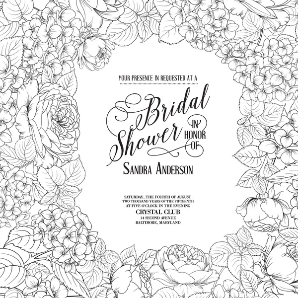 Plantilla de diseño matrimonial . — Vector de stock