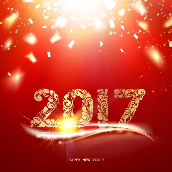 Bonne carte de nouvelle année. — Image vectorielle