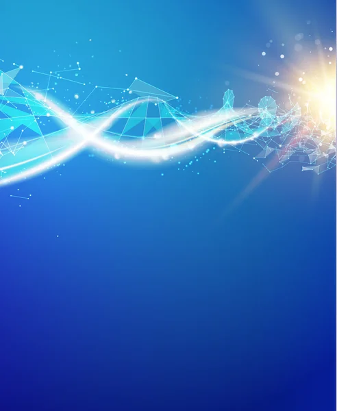 Blue background with DNA. — Stock Photo, Image