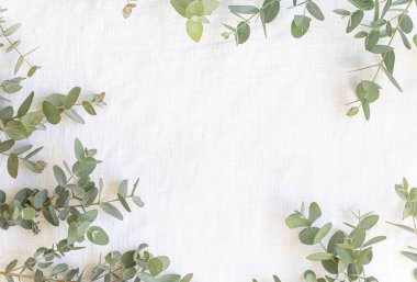 Canlı arkaplanda tropikal yapraklar. Yaz düzlüğü kompozisyonu.