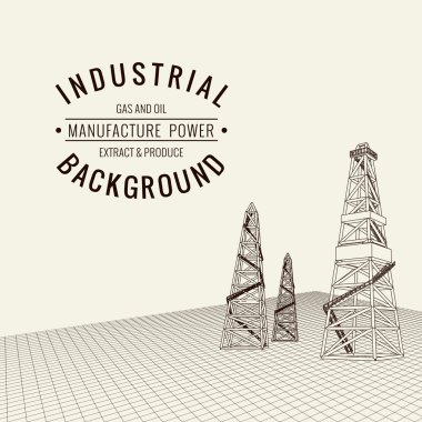 Petrol derrick arka plan