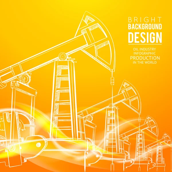 Bomba de aceite . — Vector de stock