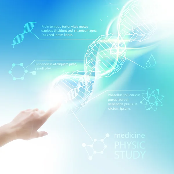 Infografías bioquímicas . — Archivo Imágenes Vectoriales