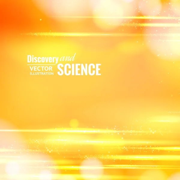 Fond scientifique orange . — Image vectorielle