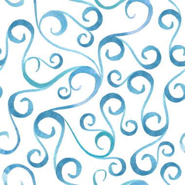 kesintisiz geometrik suluboya desen.