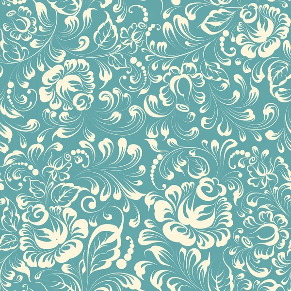 Patrón floral estilo Khohloma . — Archivo Imágenes Vectoriales