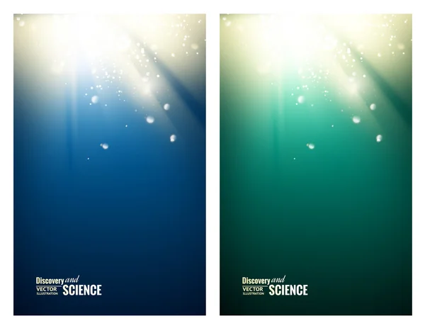 Science fond de couleur . — Image vectorielle