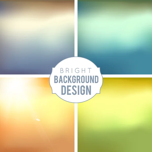 Blur Background Set — Stock Vector