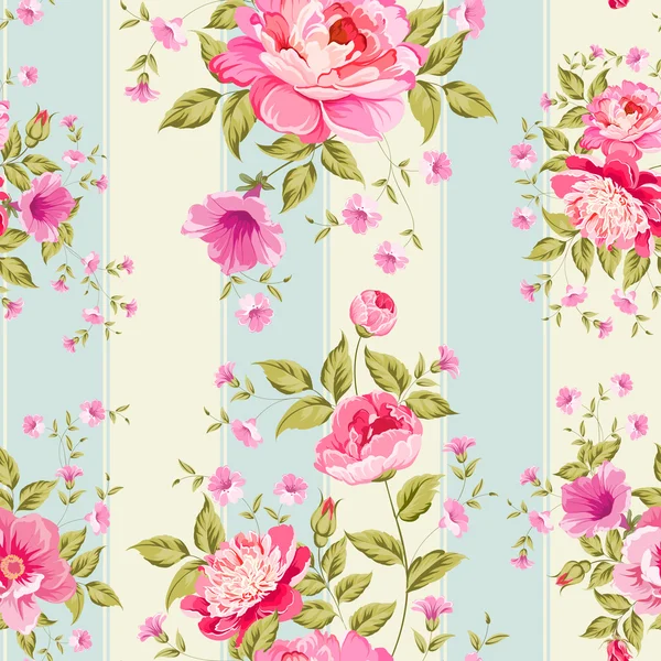 Lussuoso wallapaper peonia . — Vettoriale Stock