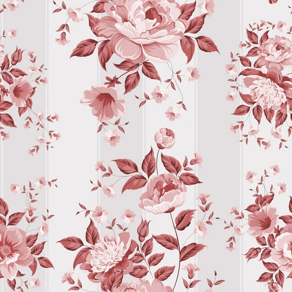 Luxe peony wallapaper. — Stockvector