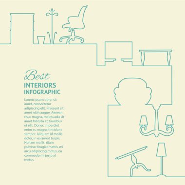 Düz renkler infographics