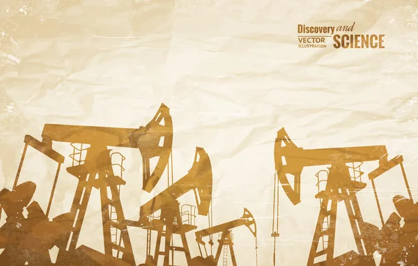 Design der Ölindustrie. — Stockvektor