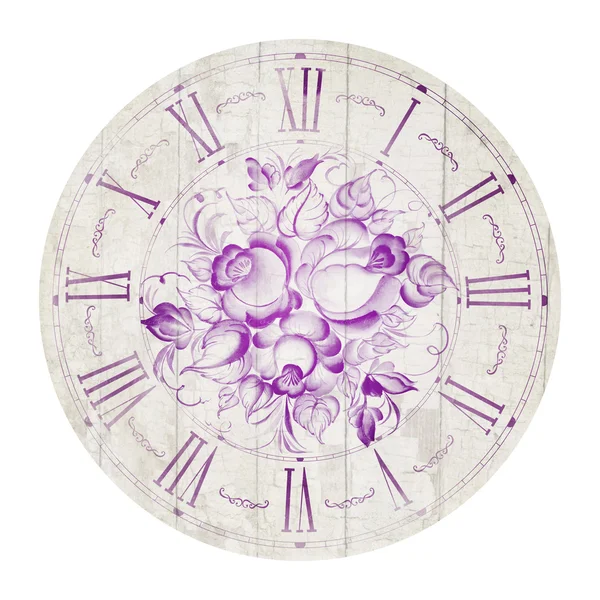 Vintage flower clock — Stock Photo, Image