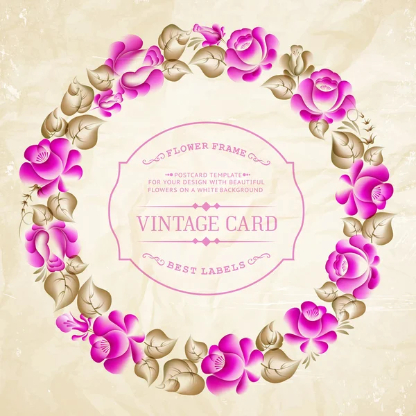 Carte vintage . — Image vectorielle