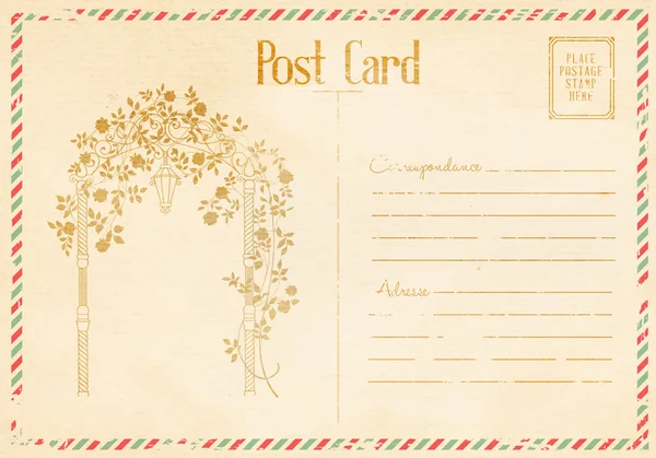 Cartão postal vintage — Vetor de Stock