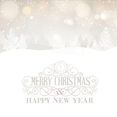 Merry christmas peyzaj.