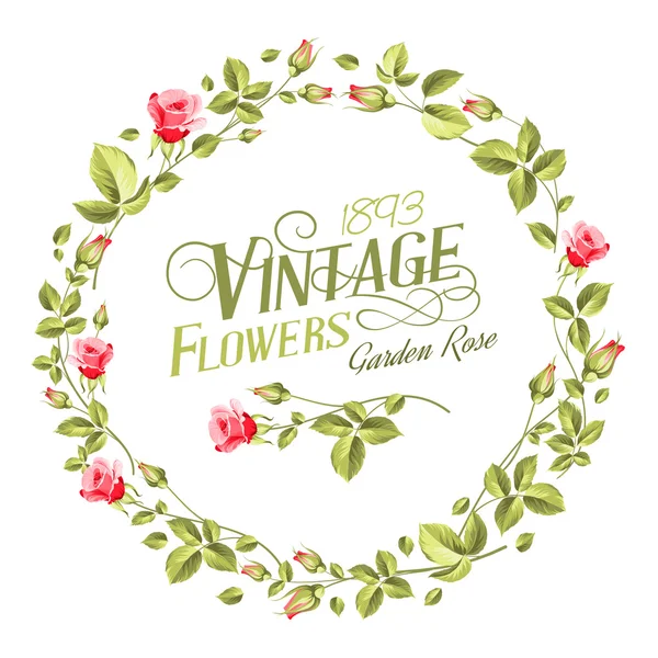 Vintage Flowers. — Stock Vector